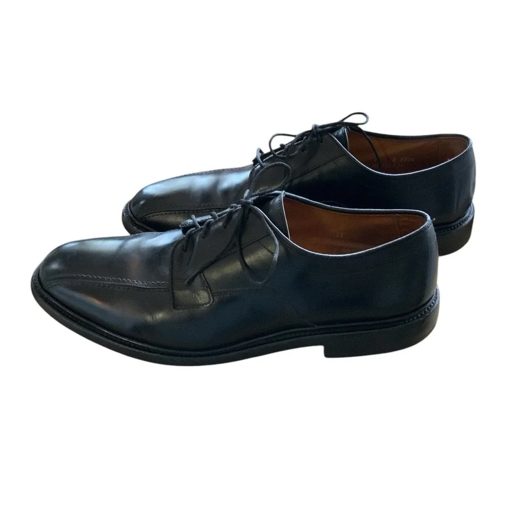 Allen Edmonds Hillcrest 5904 Black Leather Oxford Dress Shoes Men's Sz 11D Italy